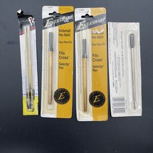 Cross Eversharp Rollerball Refills Lot Cross Compatible Brass Refills NOS